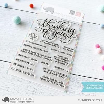 Mama Elephant Clear Stamps - Thinking Of You